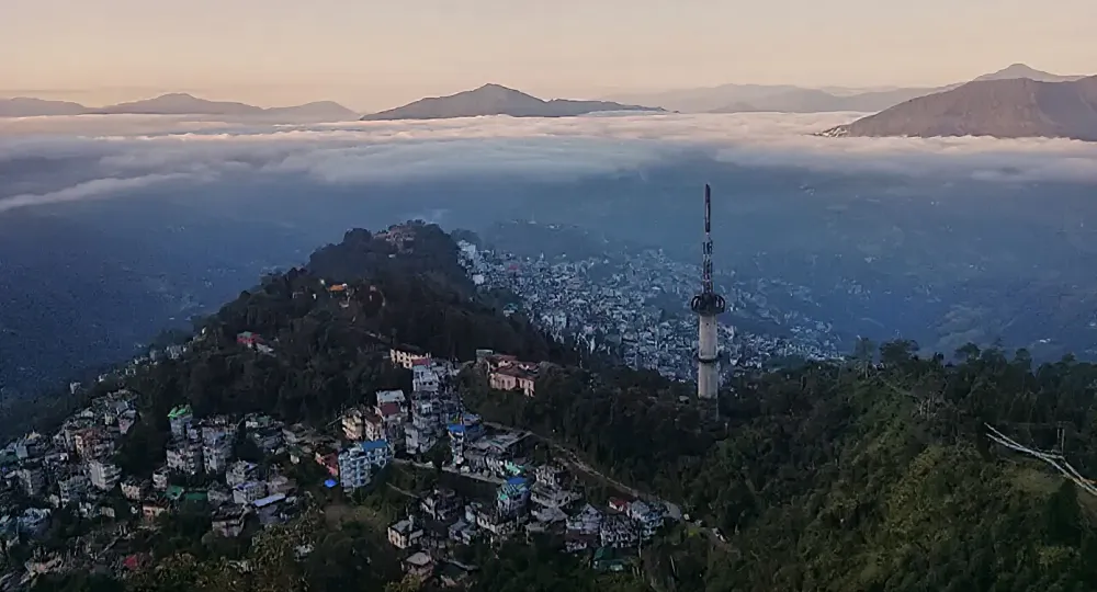 Gangtok As seen from Ganesh Tok (2014)